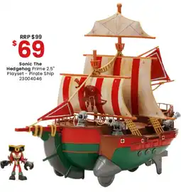 Toymate Sonic The Hedgehog Prime 2.5" Playset Pirate Ship offer