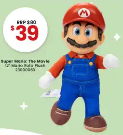 Toymate Super Mario: The Movie 12" Mario Roto Plush offer