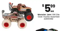 Toymate Monster Jam 1:64 Die Cast Trucks Assorted offer