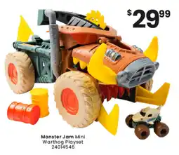 Toymate Monster Jam Mini Warthog Playset offer
