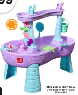 Toymate Step 2 Rain Showers & Unicorns Water Table offer