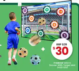 Toymate Freekick Velcro Soccer With Target Mat offer