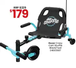 Toymate Razor Crazy Cart Shuffle Black/Teal offer