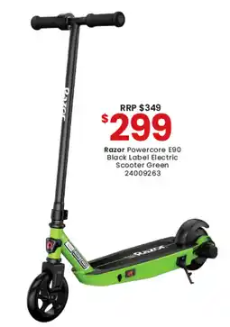 Toymate Razor Powercore E90 Black Label Electric Scooter Green offer