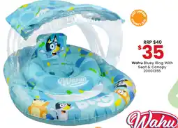 Toymate Wahu Bluey Ring With Seat & Canopy offer