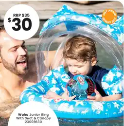 Toymate Wahu Junior Ring With Seat & Canopy offer