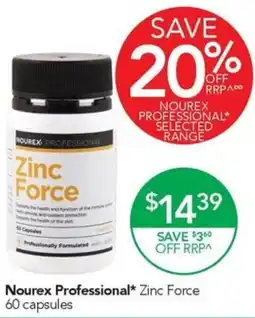 Terry White Nourex Professional Zinc Force offer
