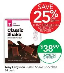 Terry White Tony Ferguson Classic Shake Chocolate offer