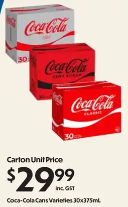 Campbells Wholesale Coca-Cola Cans Varieties offer