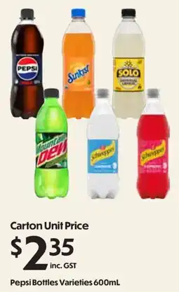 Campbells Wholesale Pepsi Bottles Varieties offer