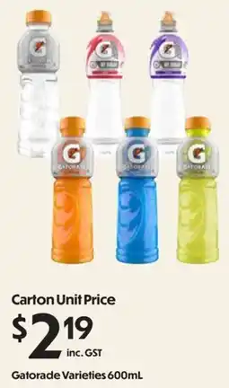 Campbells Wholesale Gatorade Varieties offer