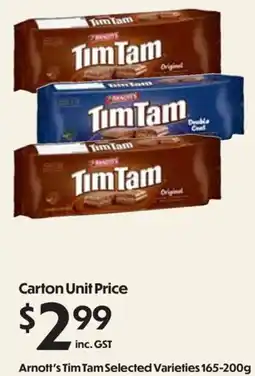 Campbells Wholesale Arnott's Tim Tam Selected Varieties offer
