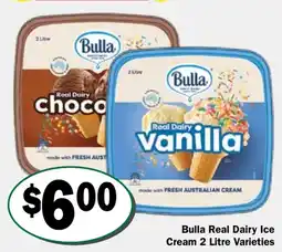 Friendly Grocer Bulla Real Dairy Ice Cream Varieties offer