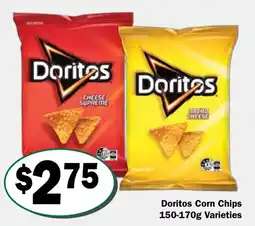 Friendly Grocer Doritos Corn Chips Varieties offer