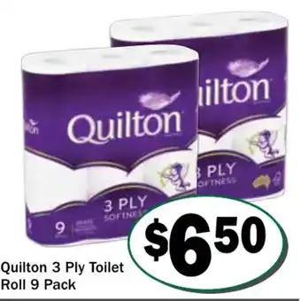 Friendly Grocer Quilton 3 Ply Toilet Roll offer