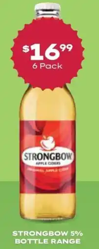 Thirsty Camel Strongbow 5% bottle range offer