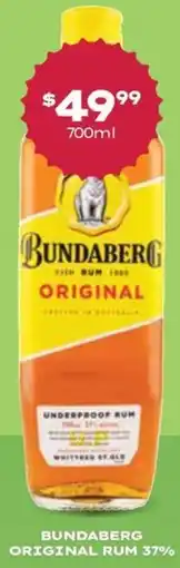 Thirsty Camel Bundaberg original rum 37% offer