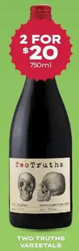 Thirsty Camel Two truths varietals offer