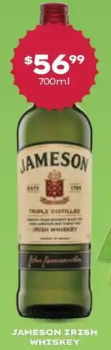 Thirsty Camel Jameson irish whiskey offer