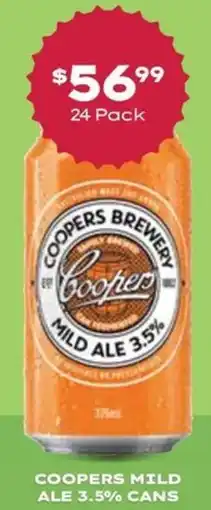 Thirsty Camel Coopers mild ale 3.5% cans offer