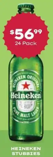 Thirsty Camel Heineken stubbies offer