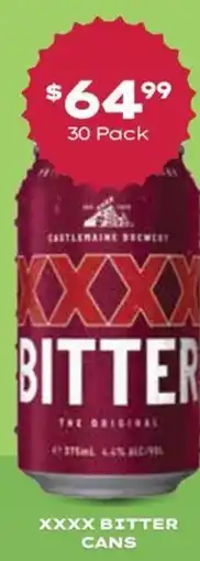 Thirsty Camel Xxxx bitter cans offer
