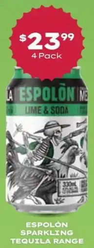 Thirsty Camel Espolon sparkling tequila range offer