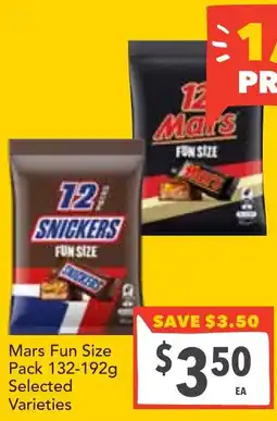 Supa Valu Mars Fun Size Pack Selected Varieties offer