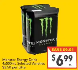 Supa Valu Monster Energy Drink Selected Varieties offer