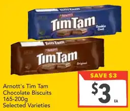 Supa Valu Arnott's Tim Tam Chocolate Biscuits offer