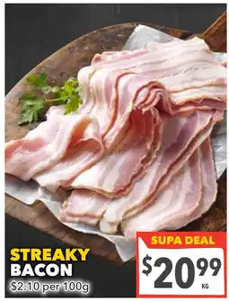 Supa Valu Streaky bacon offer