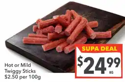Supa Valu Hot or Mild Twiggy Sticks offer