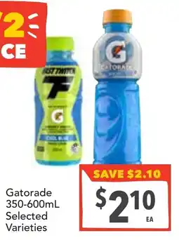 Supa Valu Gatorade selected varieties offer