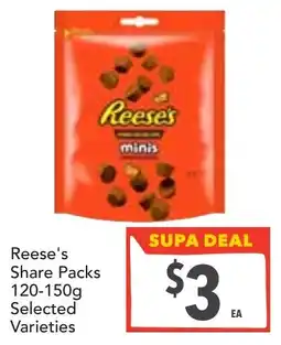 Supa Valu Reese's share packs selected varieties offer