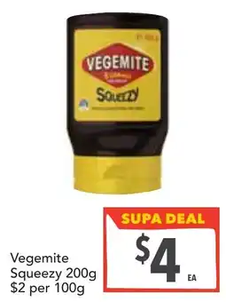 Supa Valu Vegemite squeezy offer