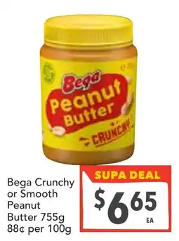 Supa Valu Bega crunchy or smooth peanut butter offer