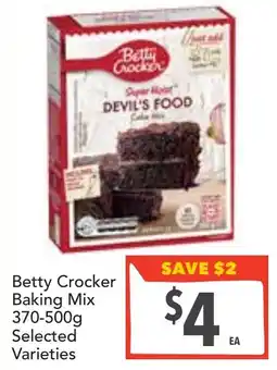 Supa Valu Betty crocker baking mix selected varieties offer