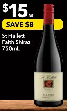 Supa Valu St hallett faith shiraz offer