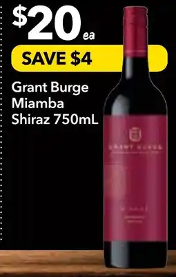 Supa Valu Grant burge miamba shiraz offer