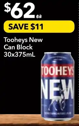 Supa Valu Tooheys new can block offer