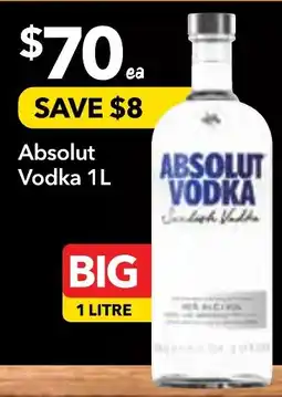 Supa Valu Absolut vodka offer
