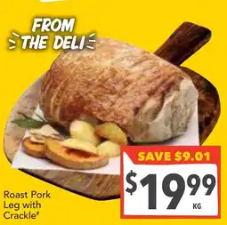 Supa Valu Roast pork leg with crackle offer