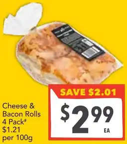 Supa Valu Cheese & bacon rolls offer