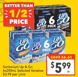 Supa Valu Sanitarium up & go selected varieties offer