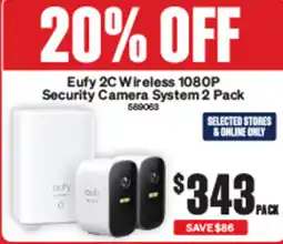 SuperCheap Auto Eufy 2c wireless 1080p security camera system offer