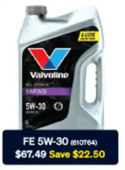 SuperCheap Auto Selected valvoline synpower engine oils offer