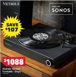 Harvey Norman Victrola 'stream' turntable - onyx offer