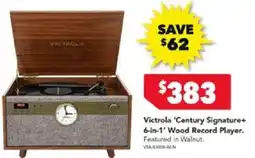 Harvey Norman Victrola 'century signature+ 6-in-1' wood record player offer