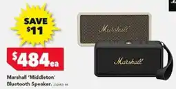 Harvey Norman Marshall 'middleton' bluetooth speaker offer