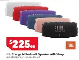 Harvey Norman Jbl charge 6 bluetooth speaker with strap offer